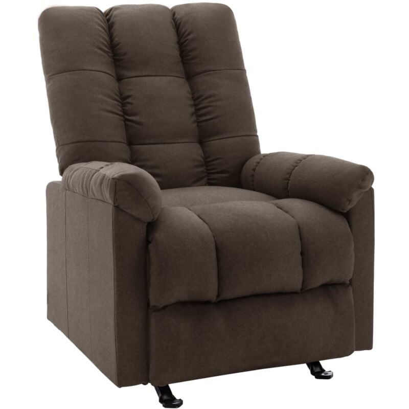

Sillón Reclinable de Tela Marrón Oscuro - Marrón - Vidaxl