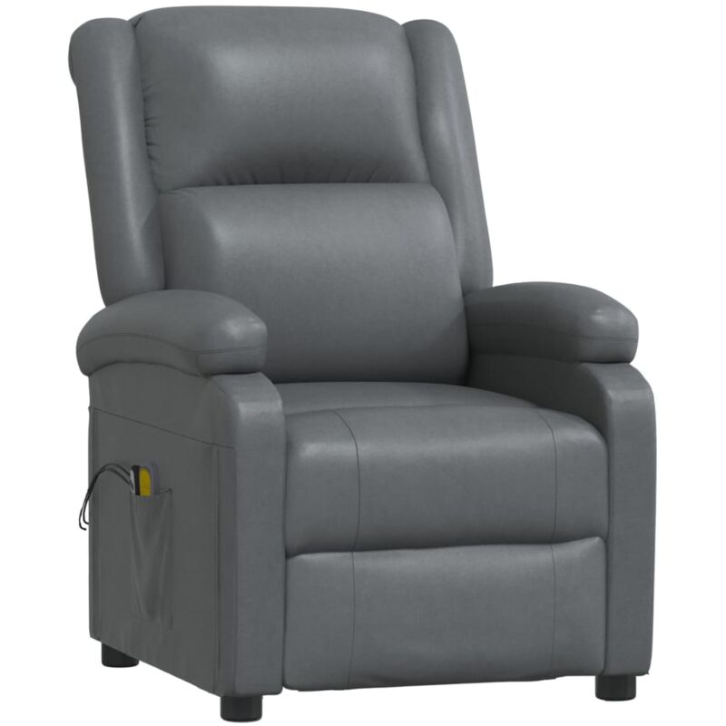 

Sillón de masaje eléctrico reclinable piel sintética antracita - Antracita - Vidaxl