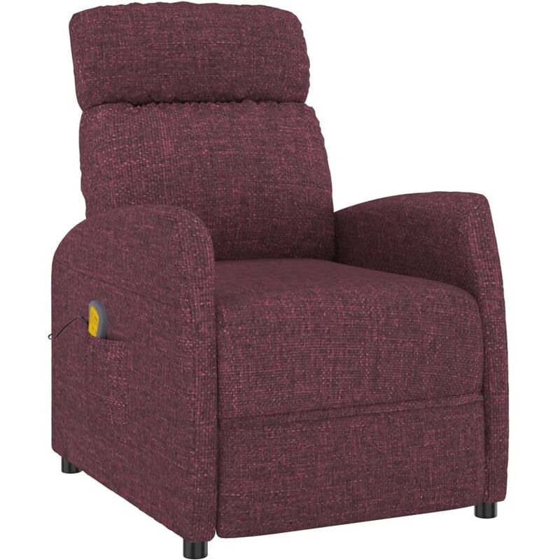 

Sillón de Masaje Reclinable de Tela Morado - Púrpura - Vidaxl