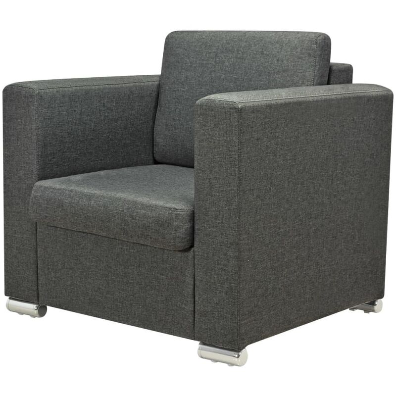 

Sillón de tela gris oscuro - Gris - Vidaxl