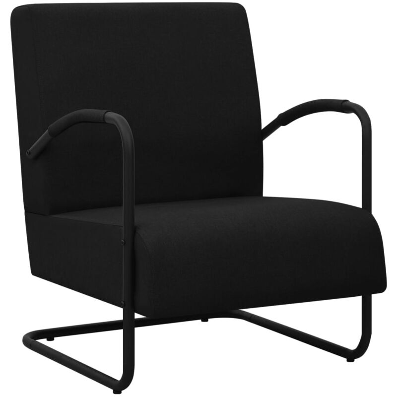 

Sillón de tela negro - Negro - Vidaxl