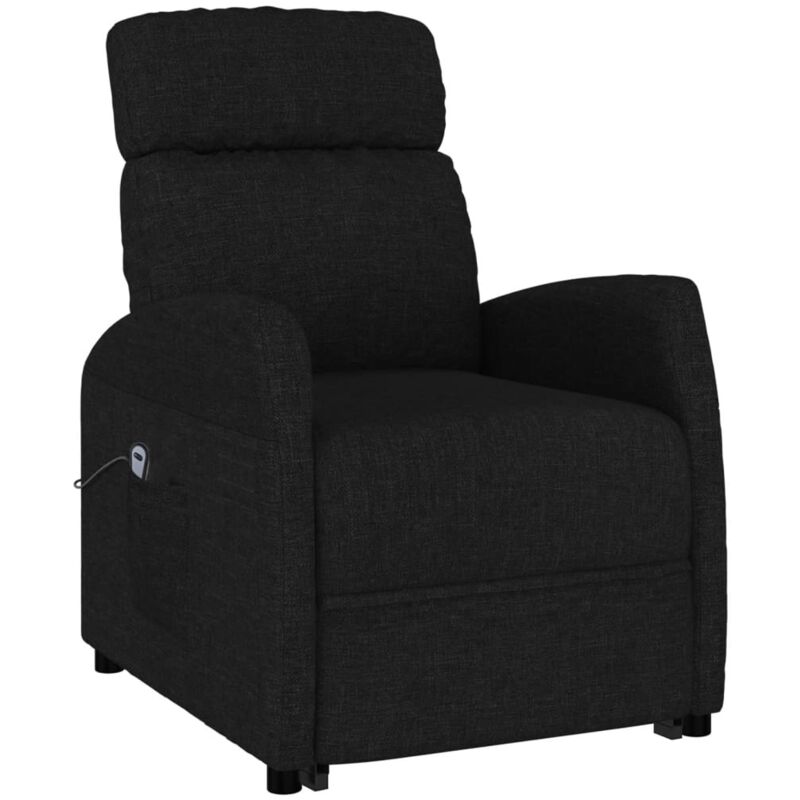 

Sillón reclinable de pie de tela negra - Negro - Vidaxl