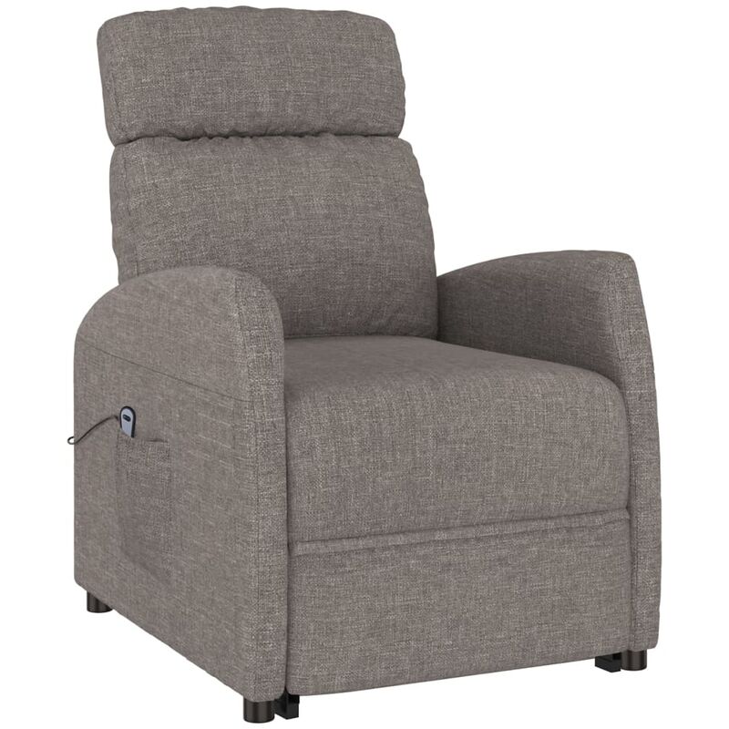 

Sillón reclinable de pie de tela gris taupe - Gris Topo - Vidaxl