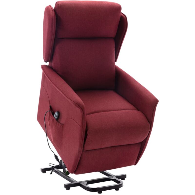 

Sillón Reclinable de Pie de Tela Rojo Tinto - Rojo - Vidaxl