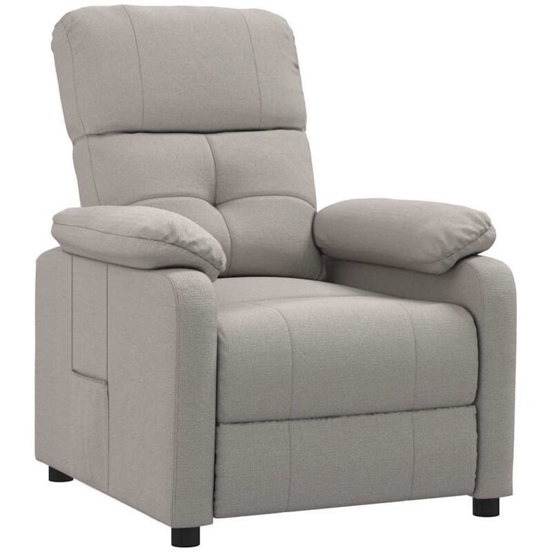 

Sillón Reclinable de Tela Gris Taupe - Gris Topo - Vidaxl