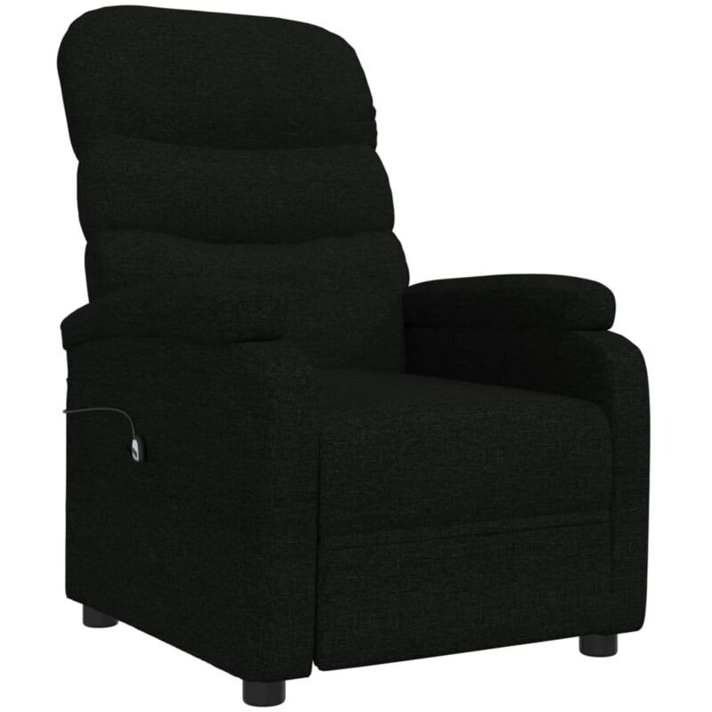 

Sillón reclinable eléctrico tela negra - Negro - Vidaxl
