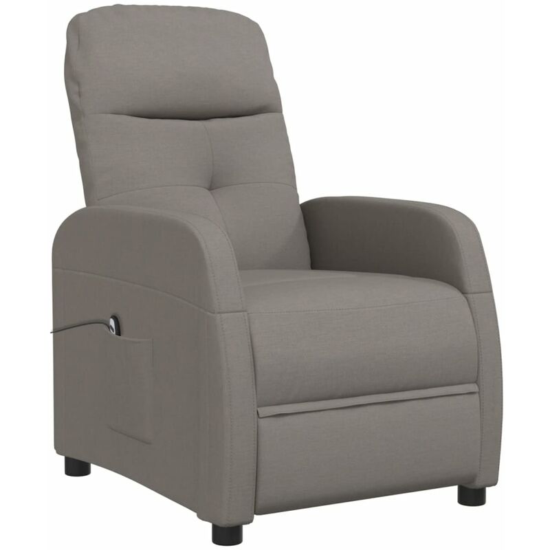 

Sillón reclinable eléctrico tela gris taupe - Gris Topo - Vidaxl