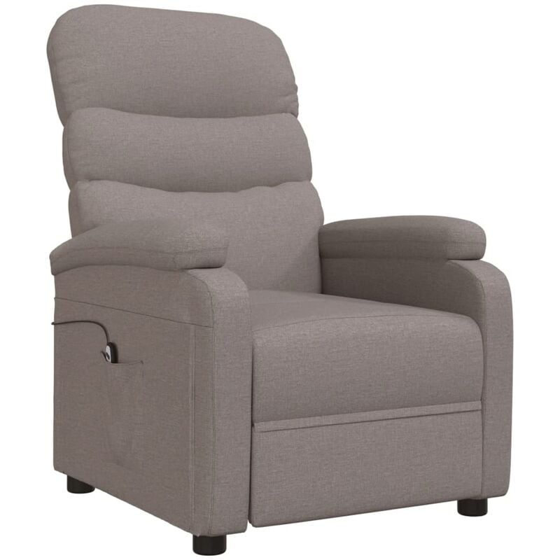 

Sillón reclinable eléctrico tela gris taupe tela topo - Gris Topo - Vidaxl
