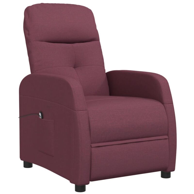 

vidaXL Sillón reclinable eléctrico tela morado - Púrpura