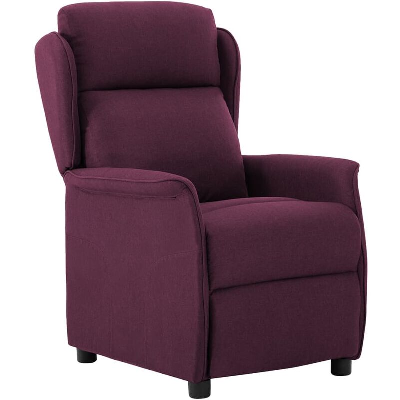 

Sillón reclinable eléctrico de tela morado - Púrpura - Vidaxl
