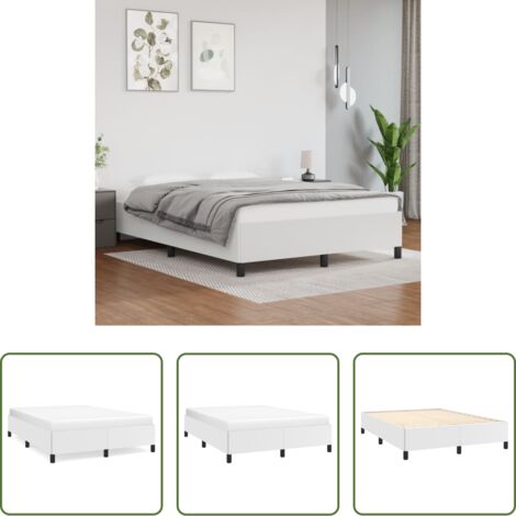 vidaXL Similpelle -  Giroletto Bianco 140x190 cm in Similpelle