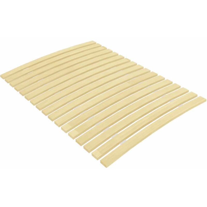 Slatted Bed Base with 17 Slats 90x200 cm Vidaxl Brown
