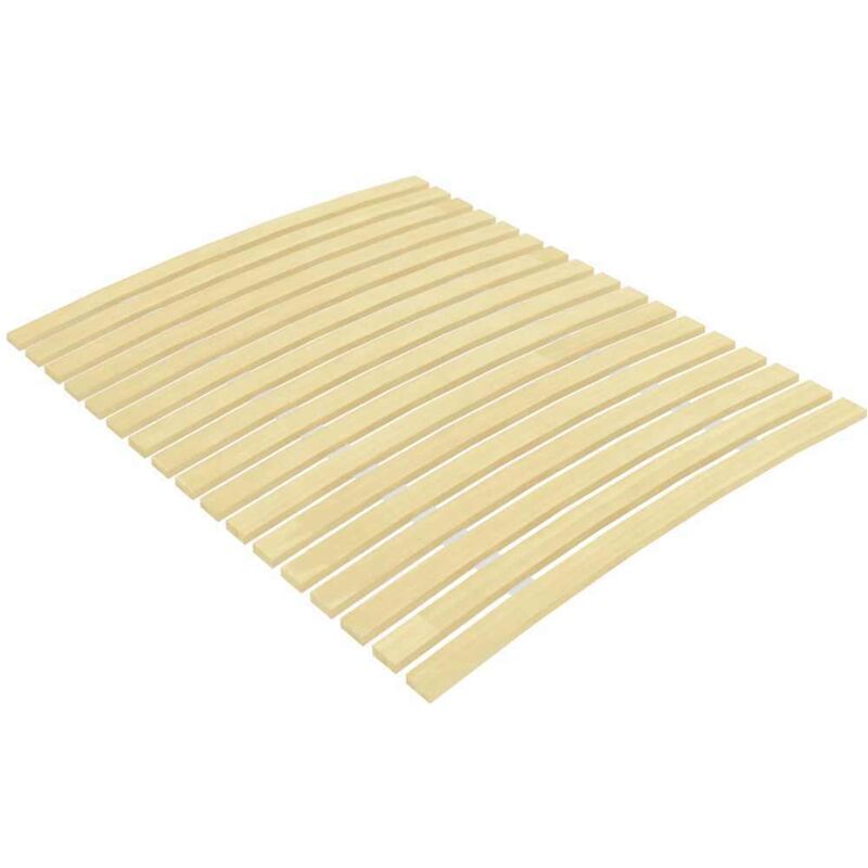 Slatted Bed Base with 17 Slats 100x200 cm vidaXL - Brown