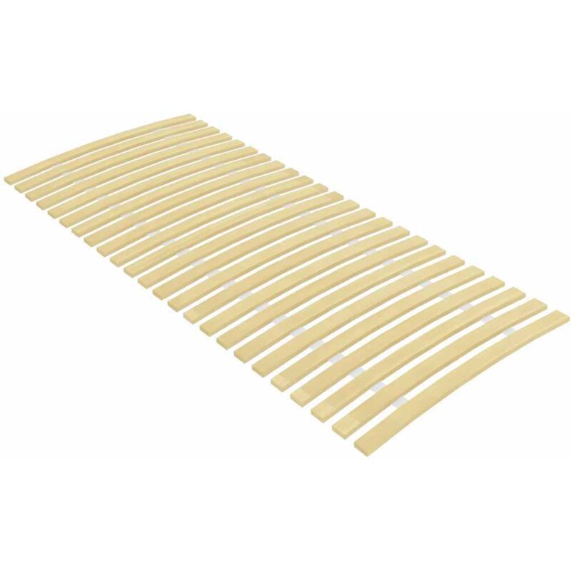 Slatted Bed Base with 24 Slats 90x200 cm Vidaxl Brown