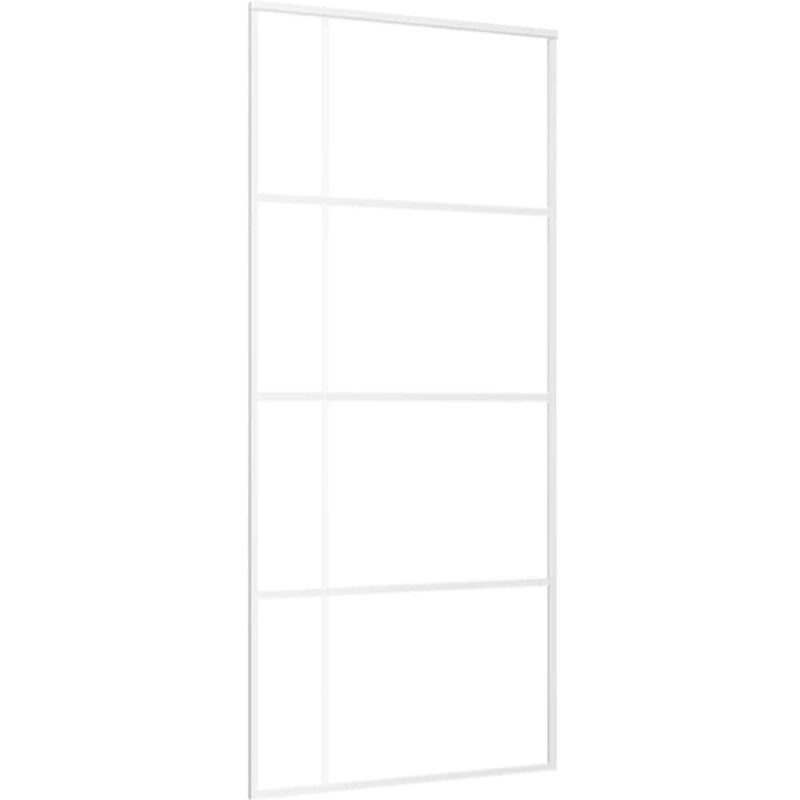 Vidaxl - Sliding Door Frosted Esg Glass And Aluminium 90x205 Cm White