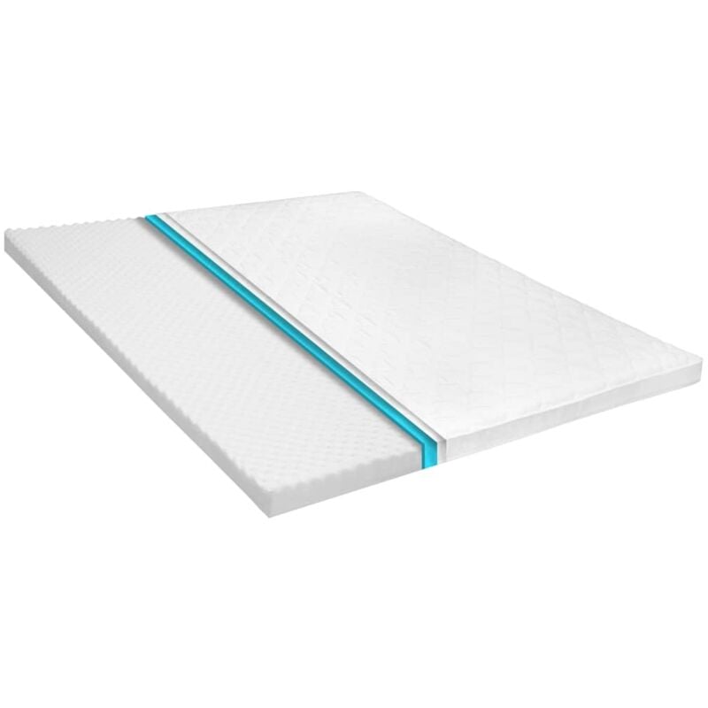 

Sobrecolchón Espuma de Gel Frío 6 cm Perfil Huevo 180x200 cm - Blanco - Vidaxl