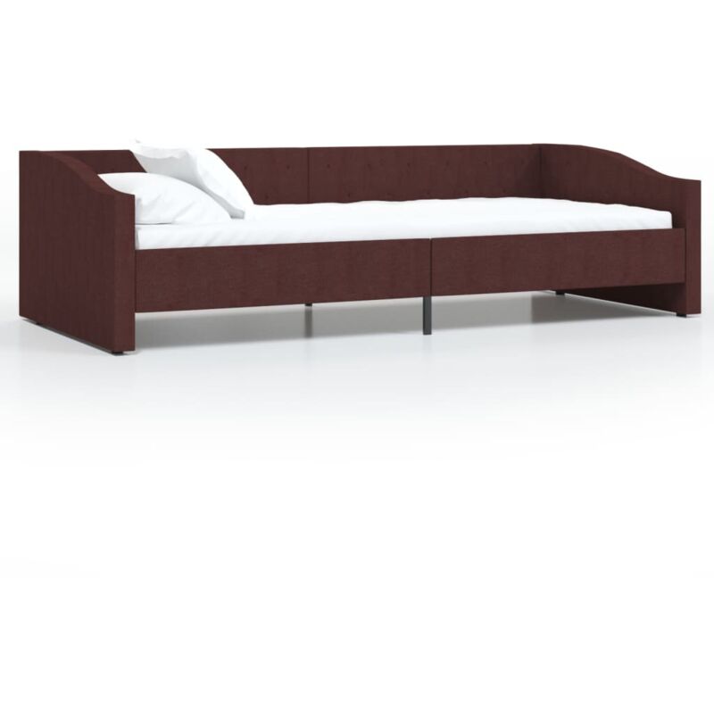 

vidaXL Sofá cama USB de tela morado 90x200 cm - Púrpura