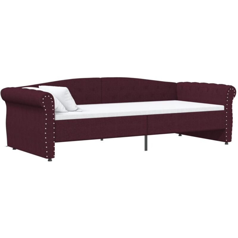 

Sofá cama USB tela morada 90x200 cm - Púrpura - Vidaxl