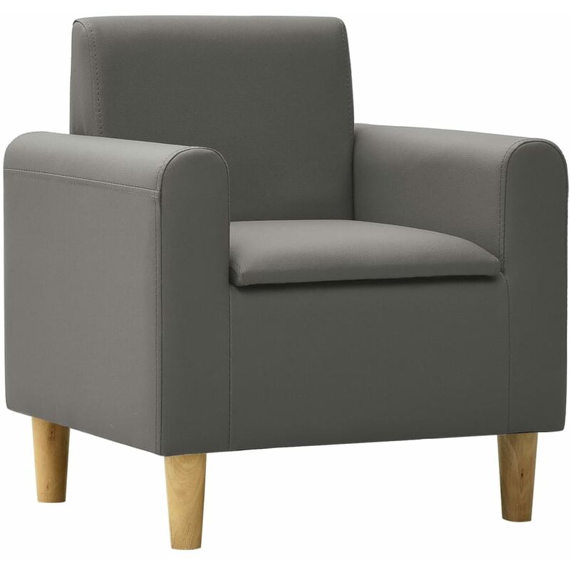 

Sofá infantil de cuero sintético gris - Gris - Vidaxl