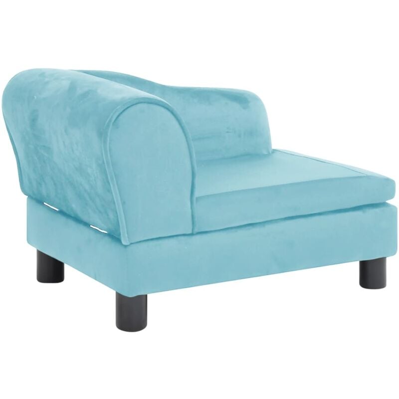 

vidaXL Sofá para perro felpa turquesa 57x34x36 cm - Turquesa