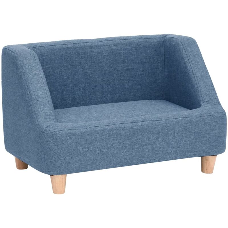 

vidaXL Sofá para perros de lino azul 60x37x39 cm - Azul