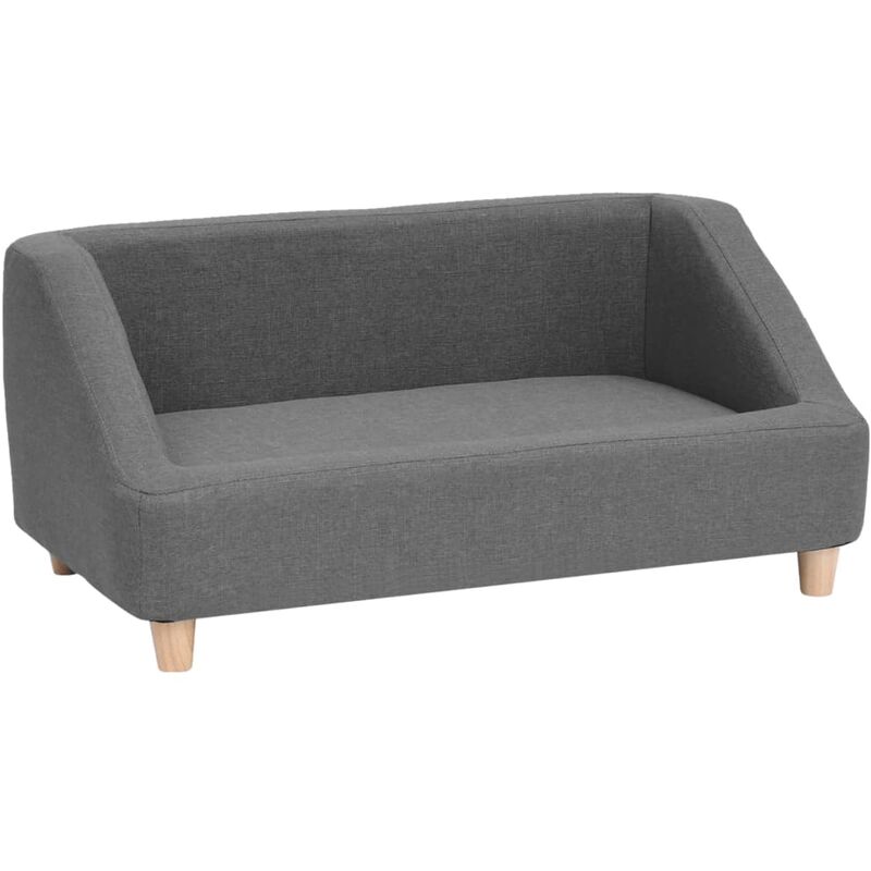 

vidaXL Sofá para perros de lino gris 85x50x39 cm - Gris
