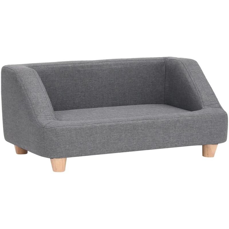 

vidaXL Sofá para perros de lino gris 95x63x39 cm - Gris