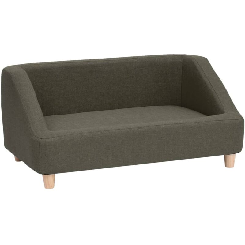 

vidaXL Sofá para perros de lino gris oscuro 85x50x39 cm - Gris