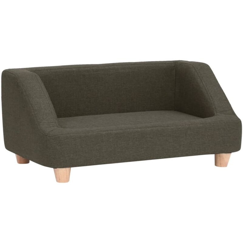 

vidaXL Sofá para perros de lino gris oscuro 95x63x39 cm - Gris