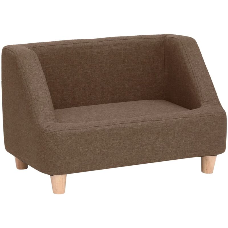 

vidaXL Sofá para perros de lino marrón 60x37x39 cm - Marrón