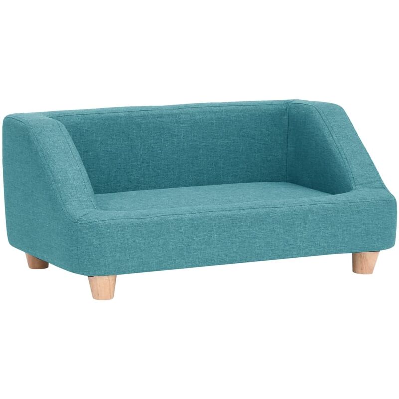 

vidaXL Sofá para perros de lino turquesa 95x63x39 cm - Turquesa