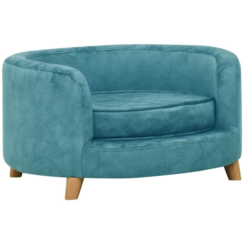 

vidaXL Sofá para perros felpa turquesa 69x69x36 cm - Turquesa