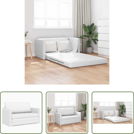vidaXL Sofá cama 110 cm -  Sofá cama 110cm Cuero artificial