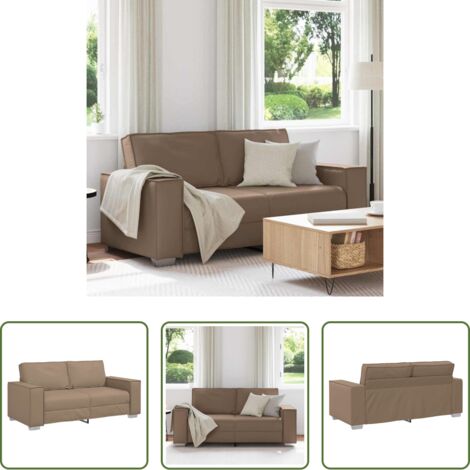 vidaXL Sofá de espuma -  Sofá Capuchino 180 x 80 x 84 cm tela
