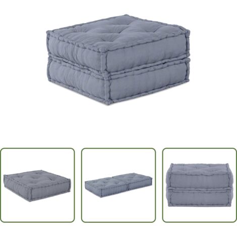 vidaXL Sofá moderno - Sofá modular de patchwork Gris 70 x 70 x 36 cm tela
