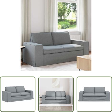 vidaXL Sofá modular -  Sofá Gris Claro 182 x 80 x 82 cm tela