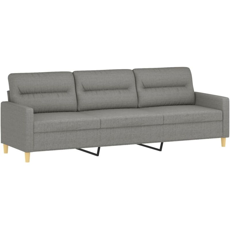 3-sitzer-sofa Dunkelgrau 210 Cm Stoff Vidaxl