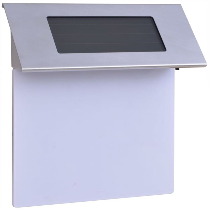 Solar LED House Number Light Stainless Steel vidaXL