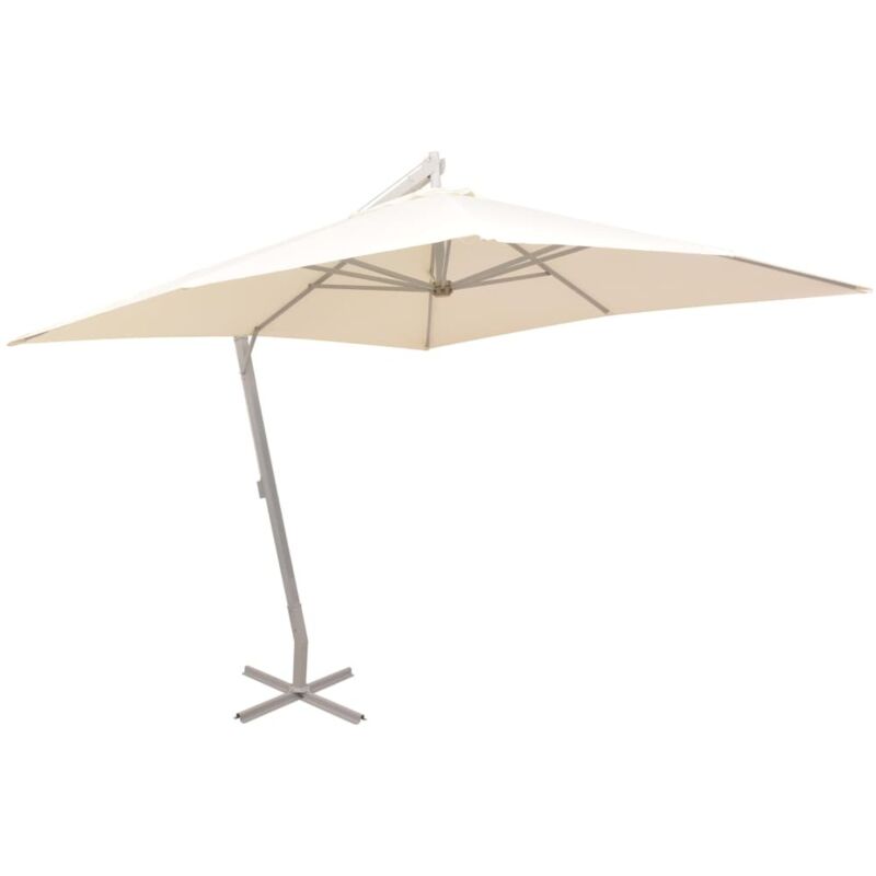 

Vidaxl - Sombrilla colgante con palo de aluminio 300x300 cm arena - Beige