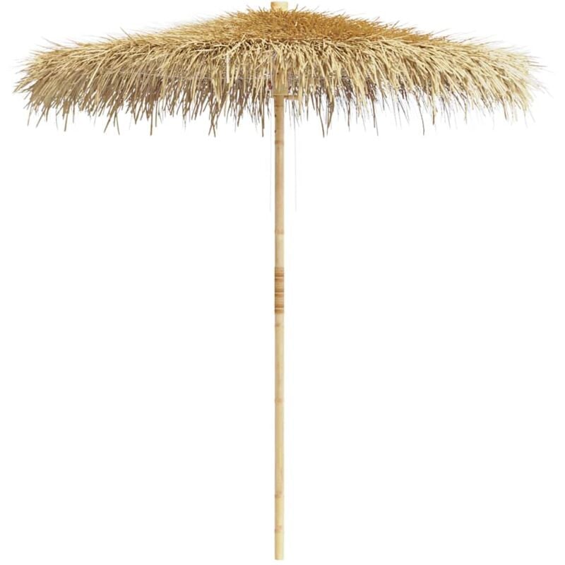 

vidaXL Sombrilla de bambú con tejado de hojas de plátano 210 cm - Marrón