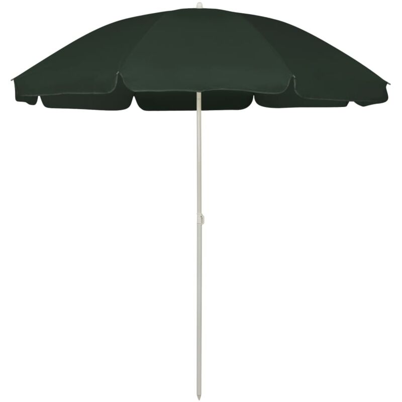 

vidaXL Sombrilla de playa verde 240 cm - Verde