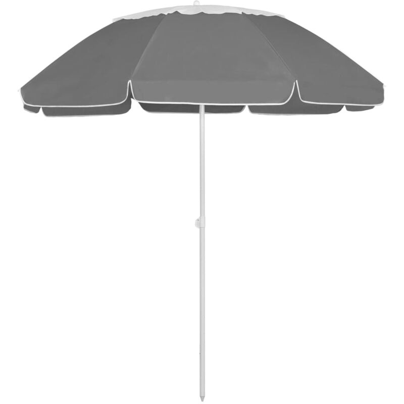 

vidaXL Sombrilla de playa gris antracita 300 cm - Antracita