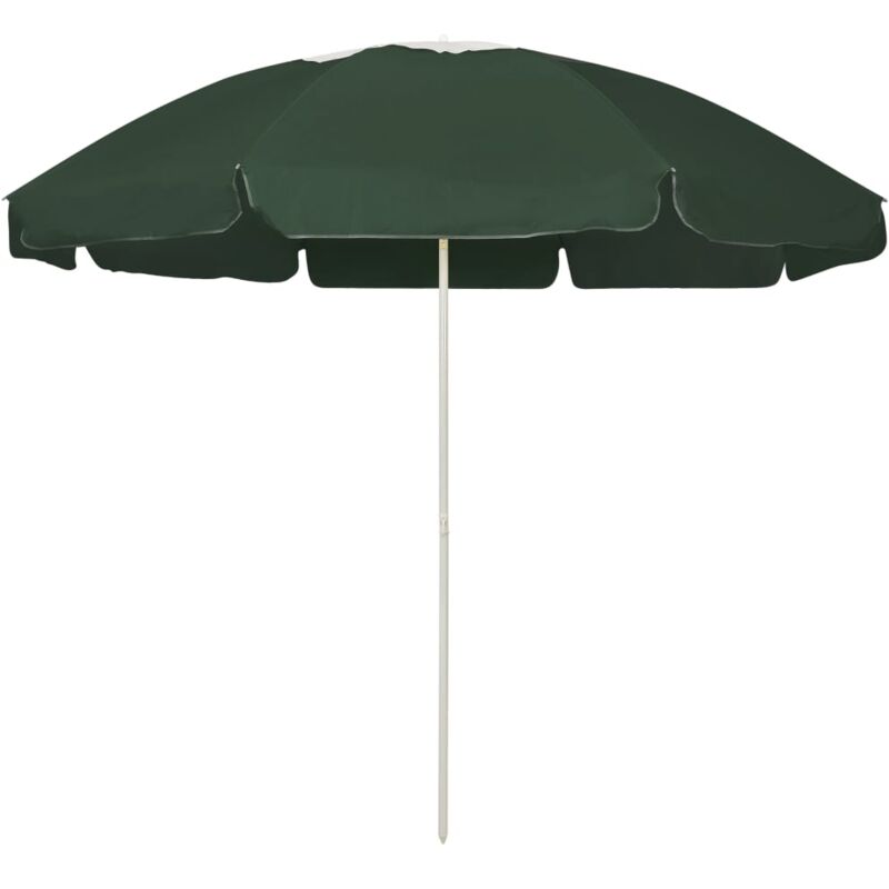 

vidaXL Sombrilla de playa verde 240 cm - Verde