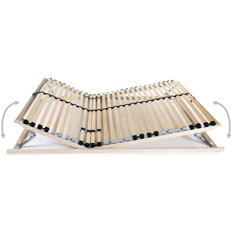 Vidaxl - Sommier à lattes avec 28 lattes 7 zones 120 x 200 cm