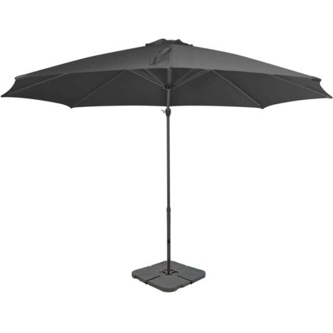 vidaXL Sonnenschirm mit Tragbarem Sonnenschirmständer Anthrazit