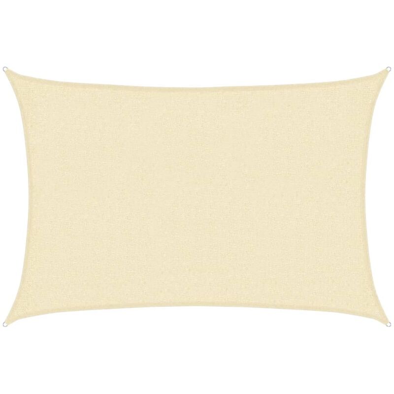 Sonnensegel 160 G/m² Creme 2x2, 5 M Hdpe Vidaxl