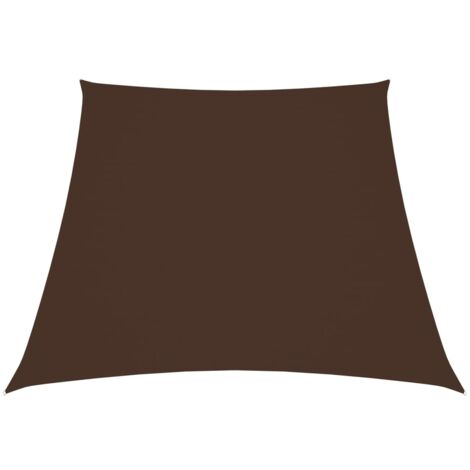 vidaXL Sonnensegel Oxford-Gewebe Trapezförmig 2/4x3 m Braun