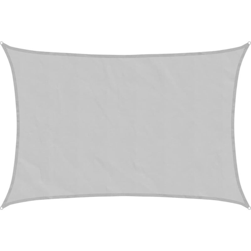 Sonnensegel Hellgrau 6x4 M 100% Polyester Oxford Vidaxl