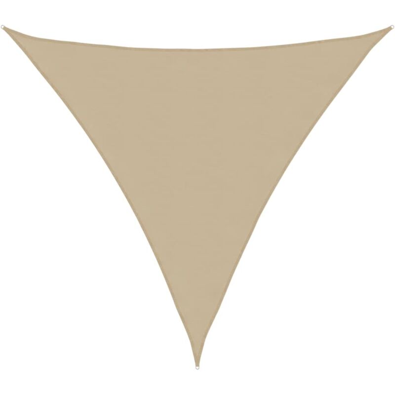 Sonnensegel Oxford-gewebe Dreieckig 3x3x3 M Beige Vidaxl