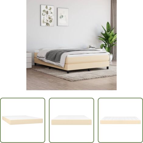 vidaXL Sonno riposante -  Materasso a Molle Insacchettate Rigidità Media Crema 140x200x20 cm